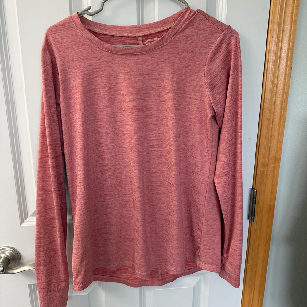 Eddie Bauer Pink Heathered Top